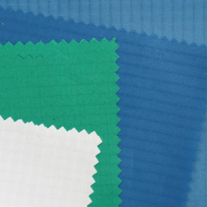 PU Coated 5mm Ripstop 100% Polyester Taffeta Fabric Cosmetic Bag Lining