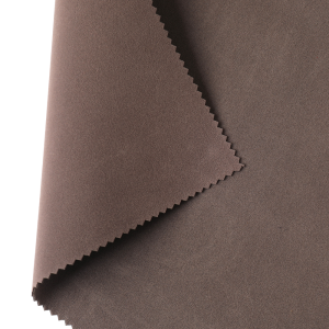 1mm Double Side Plain Suede Flocked Polyester Material Shoe Fabric